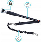 Lesa hands-free de caini pentru bicicleta, , Negru