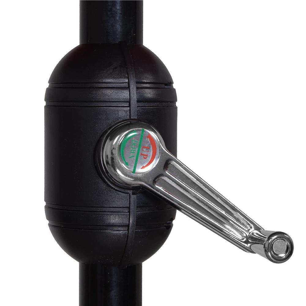 Umbrela terasa gradina, cu manivela si inclinare, diametru 300cm, Albastru