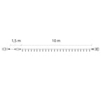 Instalatie tub furtun luminos pentru Craciun, 240 LED-uri, 10 m, pentru exterior, alb rece