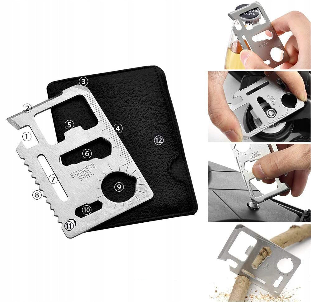 Kit de supravietuire turistic multifunctional camping, vanatoare, pescuit, 12 piese