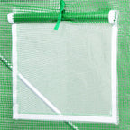 Folie inlocuire pentru sera 200x200x200 cm, PE 140g/mp cu plasa PP, UV4, 4 ferestre si usa cu fermoar, verde