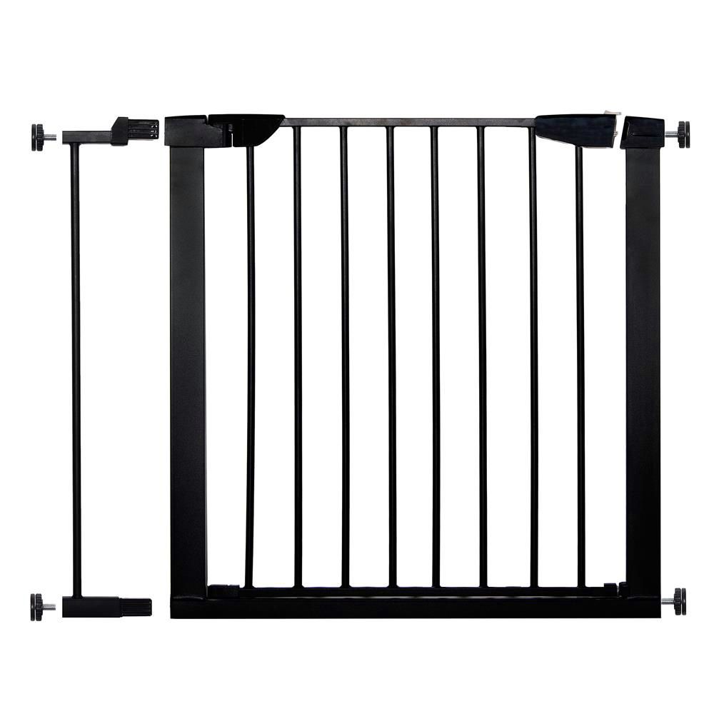 Poarta de siguranta Safety Gate pentru scari, ajustabila 83-89 cm, din otel, neagra