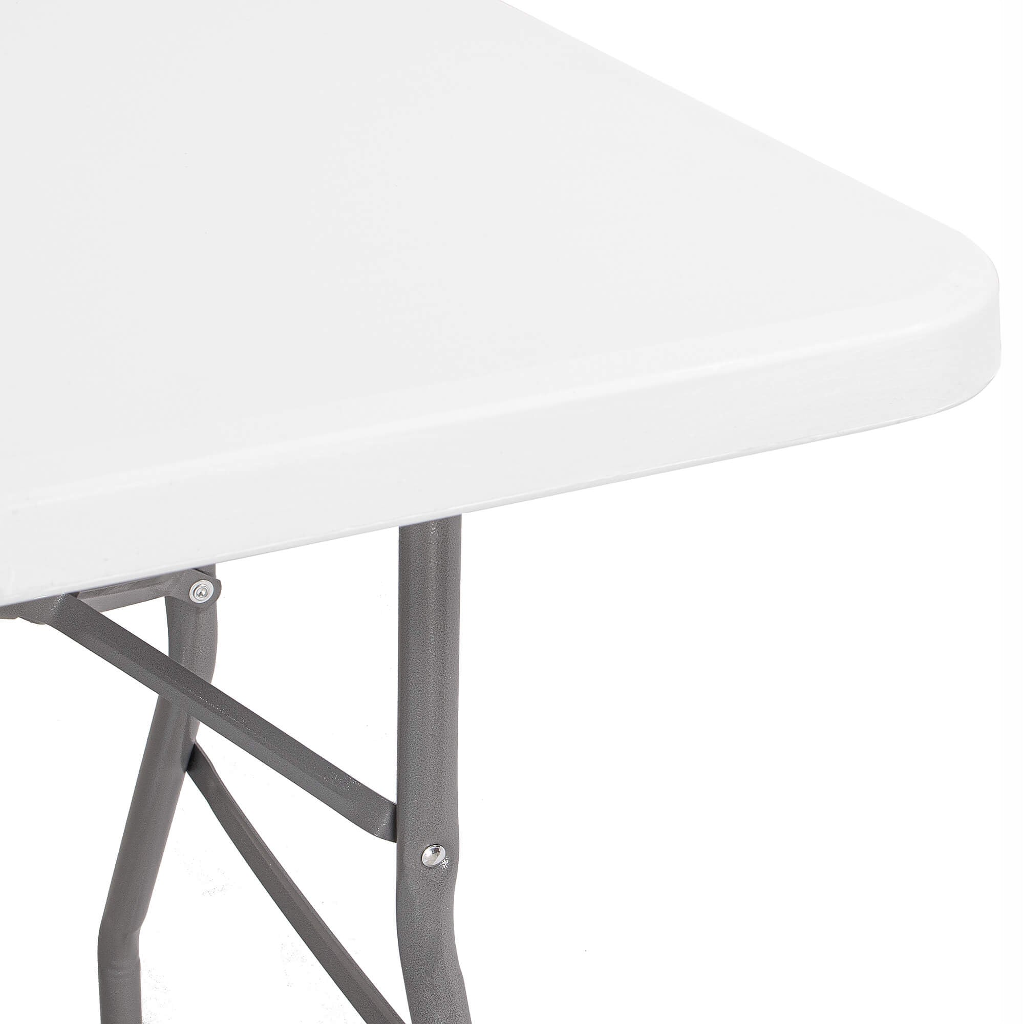 Masa dreptunghiulara pliabila multifunctionala, 240x75x74 cm, alba