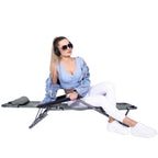 Sezlong pliabil  GC30, Relax Zero Gravity, 80x60x153cm, gri mediu