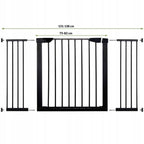 Poarta de siguranta Safety Gate pentru scari, ajustabila 131-138 cm, din otel, neagra