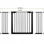 Poarta de siguranta Safety Gate pentru scari, ajustabila 131-138 cm, din otel, neagra