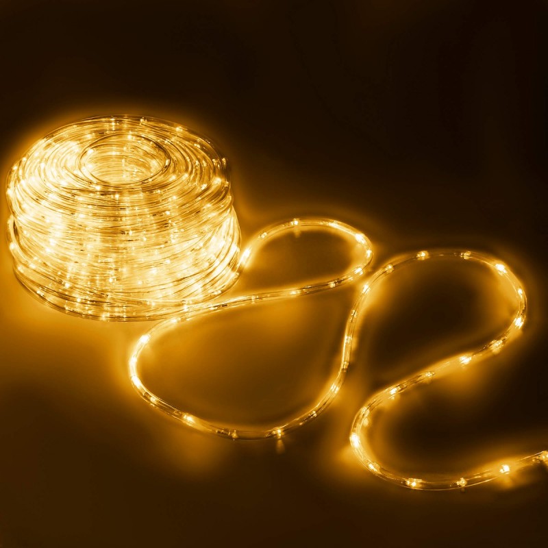 Instalatie tub furtun luminos pentru Craciun, 480 LED-uri, 20m, galben