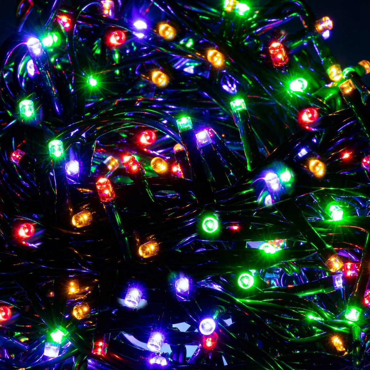 Instalatie lumini pentru bradul de Craciun, 19,5 metri, 300 LED-uri, multicolor