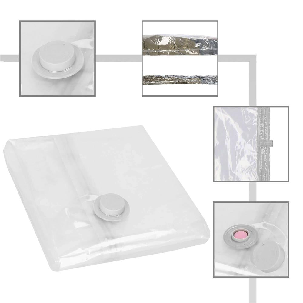 Set 12 saci de vidat haine, 4 dimensiuni diferite, transparent