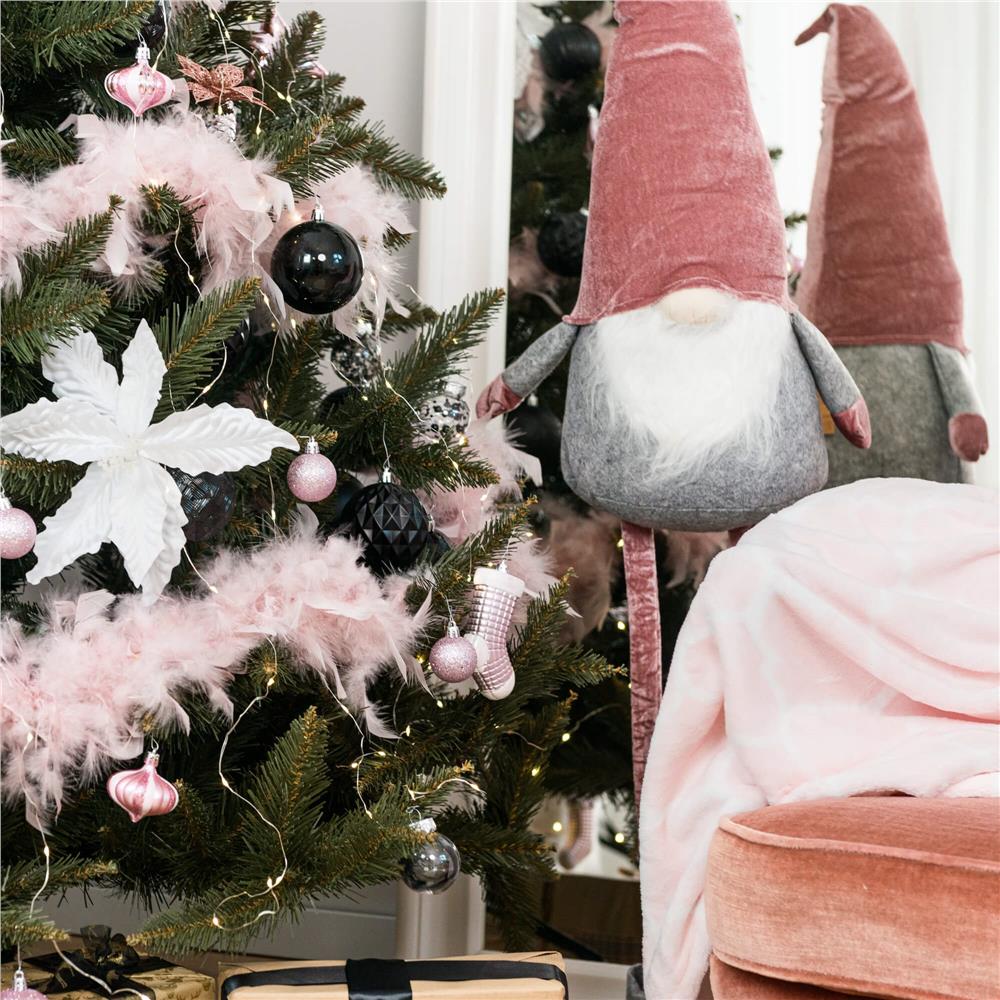 Set globuri de Craciun, 20 bucati, 5 modele, 6cm, negru