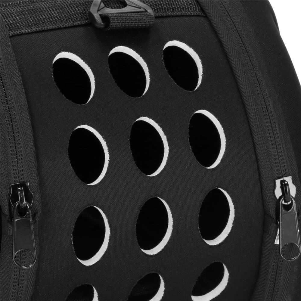 Geanta pentru transport animale mici, pentru caine si pisica, pliabila, curea de umar, 20x35x20 cm, negru