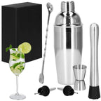 Set Cocktail Shaker Kit pentru barmani 750ml, KI14, 6 piese
