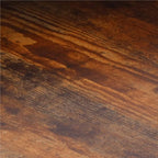 Set 2 mese pentru cafea suprapozabile, cadru otel, 70x70x47 cm si 50x50x40 cm, maro