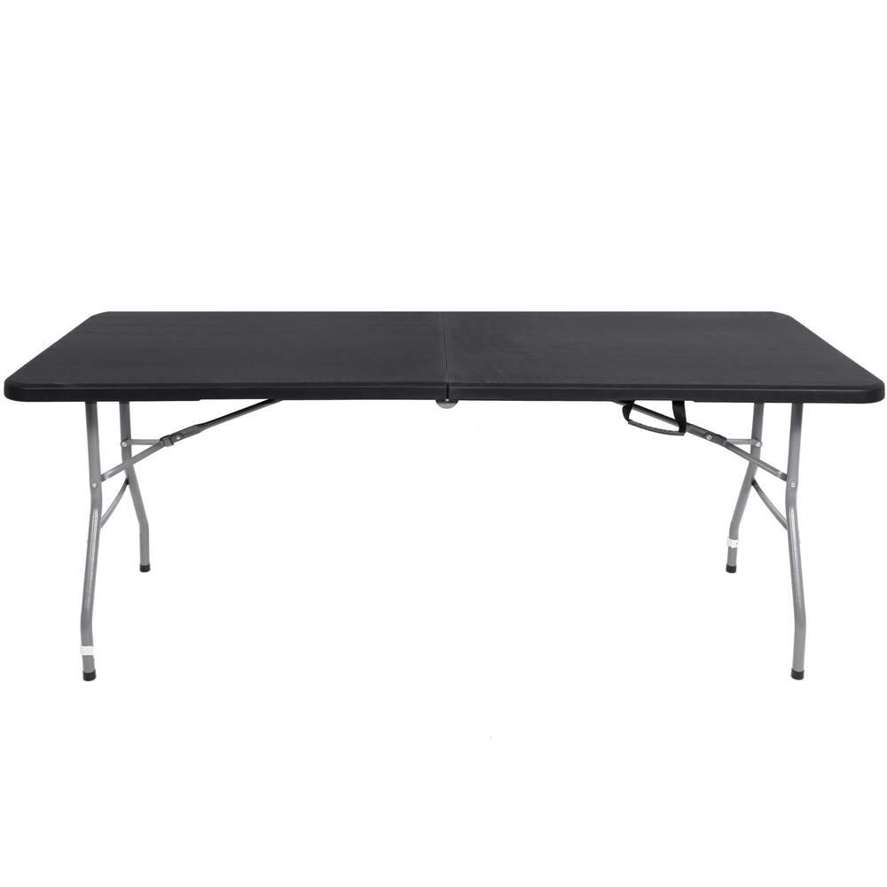 Masa dreptunghiulara pliabila multifunctionala, 180x75x75cm, neagra