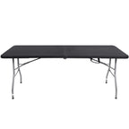 Masa dreptunghiulara pliabila multifunctionala, 180x75x75cm, neagra