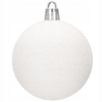 Set globuri si decoratiuni de Craciun, 101 piese, diverse dimensiuni, alb