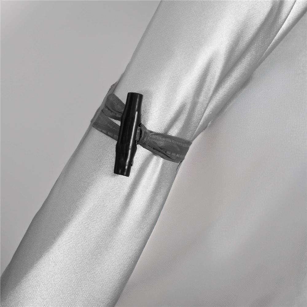 Cort plaja sau camping, impemeabil, cu terasa, 4 locuri, 200x350x135cm, gri