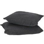 Hamac tip leagan suspendat pentru casa sau gradina, gri inchis cu perne, 130x100cm, 150kg