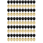 Set 100 baloane pentru petrecere, 40cm, negru auriu