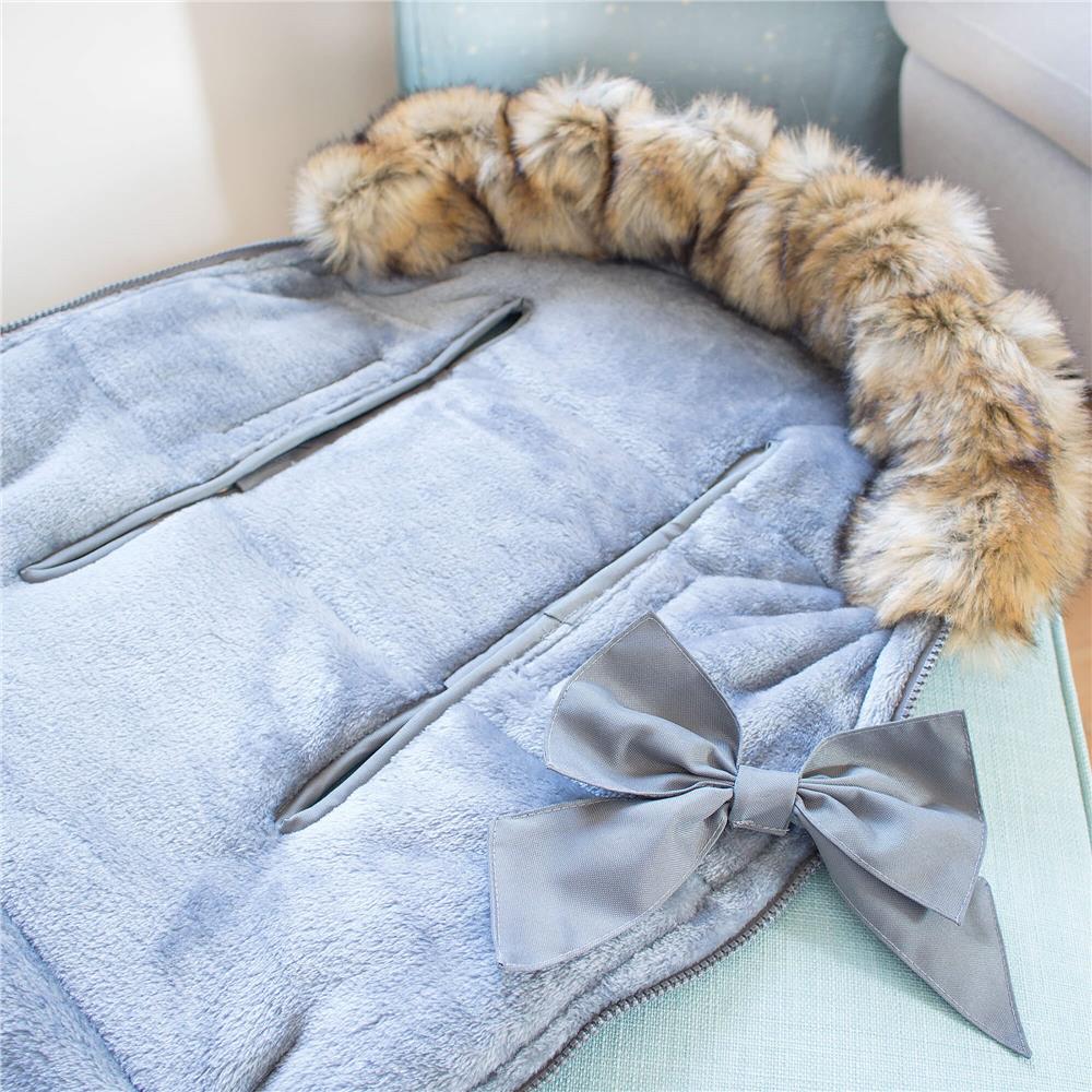 Sac iarna de bebelusi pentru carucior, marime universala, 90x45cm, albastru