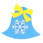 Brad de Craciun din pasla pentru copii, 115x80 cm, cu 26 decoratiuni