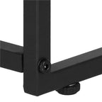 Set 2 mese pentru cafea, cadru otel, stil industrial, 50x50x52 cm si 45x45x47 cm, maro