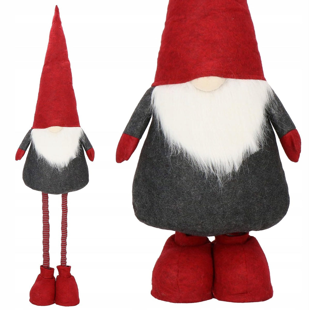 (DL) Figurina Craciun, Spiridus, picioare telescopice, inaltime extensibila 60-90cm