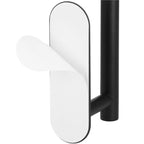 Suport hartie igienica din otel, prindere fara gaurire, 33.5cm, negru