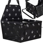 Geanta auto de transport animale de companie, caini si pisci, negru, 40x43x30cm