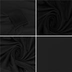 Set 4 huse pentru scaune de evenimente, marime universala, poliester si spandex, negru