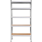 Raft cadru metalic modular pentru depozitare, 5 polite, 205x120x45cm, sarcina 1000kg