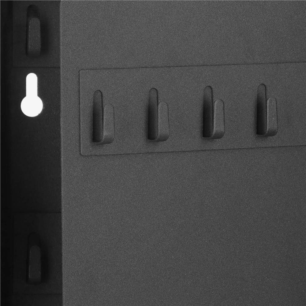 Cutie metalica din otel pentru 30 chei, echipata, 20x16x7.5cm, neagra