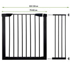 Poarta de siguranta Safety Gate pentru scari, ajustabila 103-110 cm, din otel, neagra