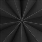 Stea decorativa 3D din hartie, cu 9 colturi, 60cm, neagra