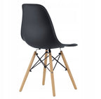 Scaun dining Scandinav pentru bucatarie, 38x42x82cm, negru