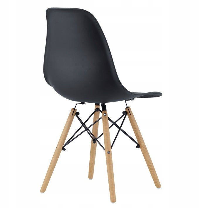 Scaun dining Scandinav pentru bucatarie, 38x42x82cm, negru