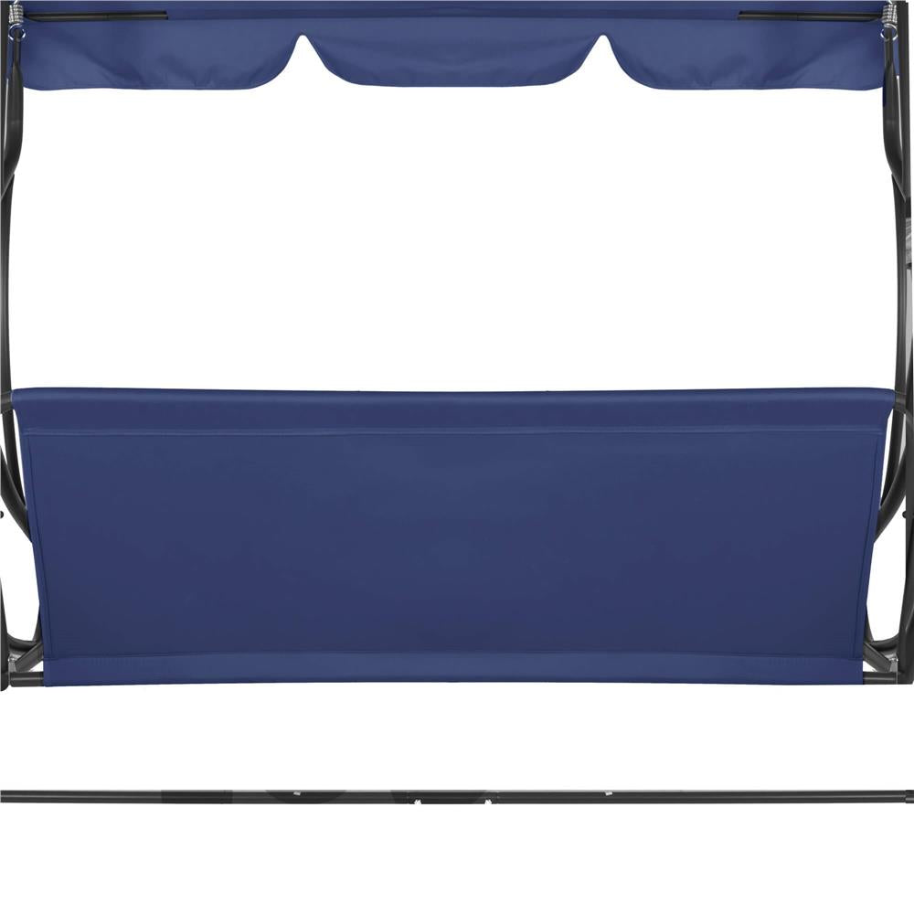 Husa din panza pentru leagan de gradina, sezut si spatar, 110x90cm, albastru