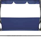 Husa din panza pentru leagan de gradina, sezut si spatar, 110x90cm, albastru