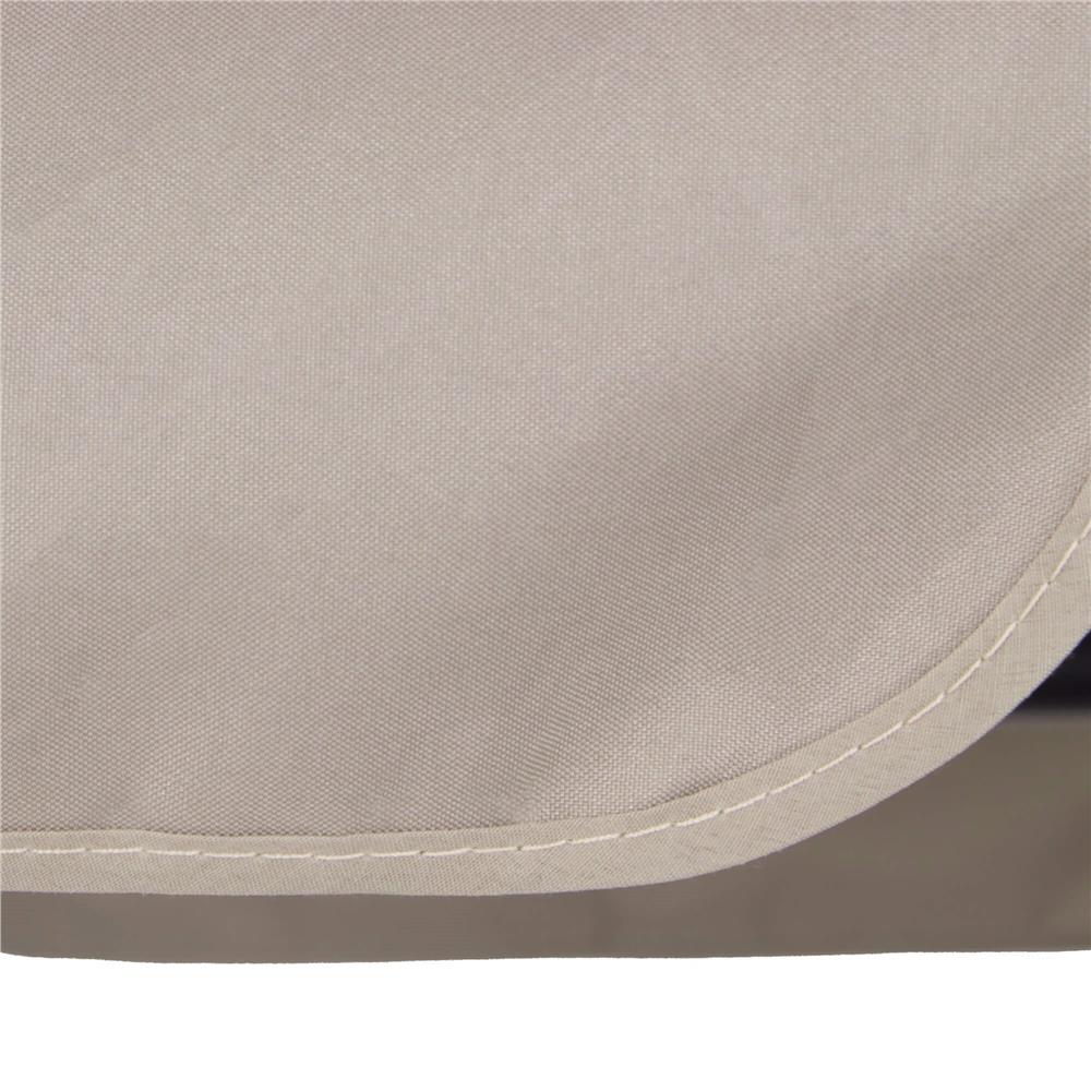 Leagan de gradina 190x115x176 cm, pentru 3 persoane, copertina reglabila, perne incluse, cadru otel si material impermeabil, bej