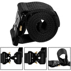 Curea centura Tactical Combat pentru barbati 3.5 x 125 cm, rezistent, negru