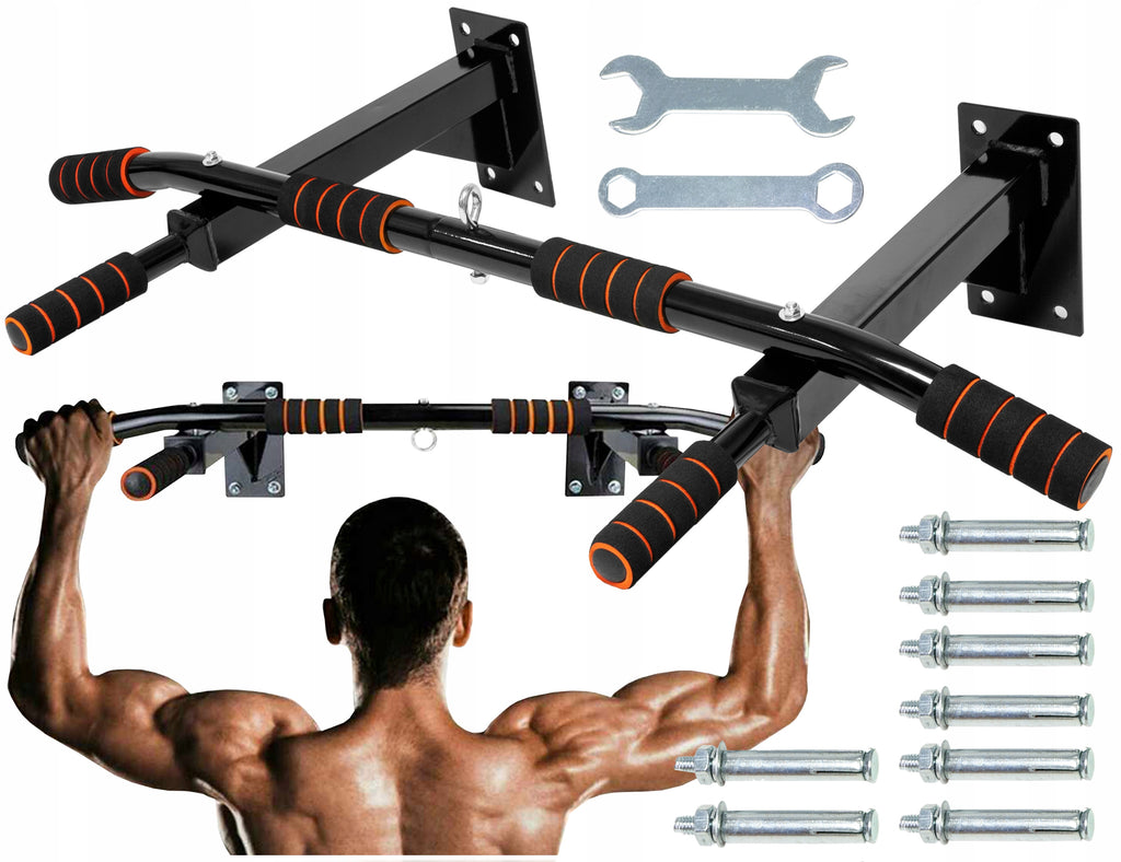 Bara de tractiuni, multifunctionala, pentru perete, cu manere antiderapante, capacitate 250kg