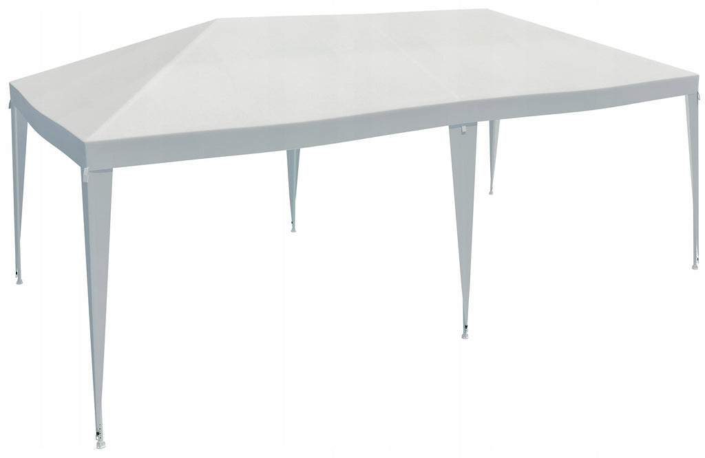 Cort pavilion de gradina, 600x300 cm, impermeabil cu rezistenta UV, alb