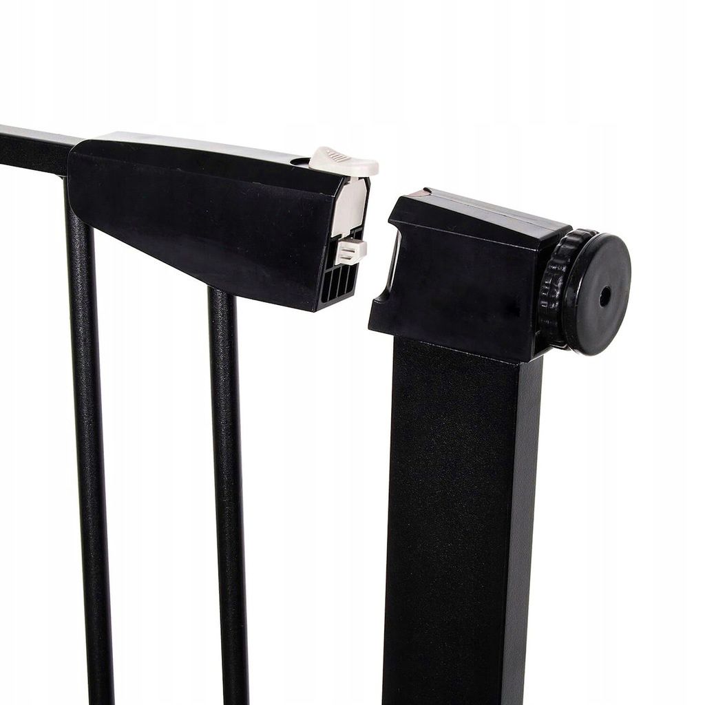 Poarta de siguranta Safety Gate pentru scari, ajustabila 131-138 cm, din otel, neagra