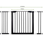 Poarta de siguranta Safety Gate pentru scari, ajustabila 117-124 cm, din otel, neagra