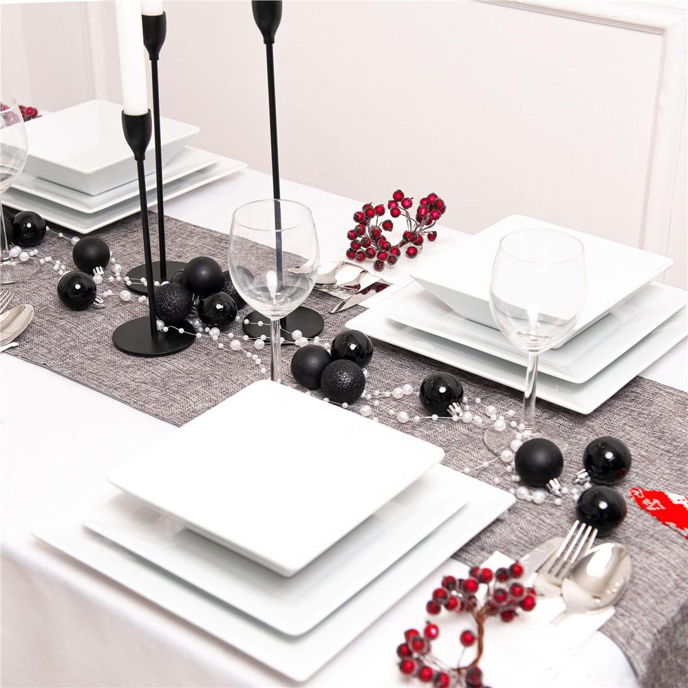 Set globuri de Craciun, 20 bucati, 5 modele, 6cm, negru