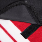 Patura pentru picnic sau plaja, cu folie izolatoare si maner, 200x200cm, albastru rosu