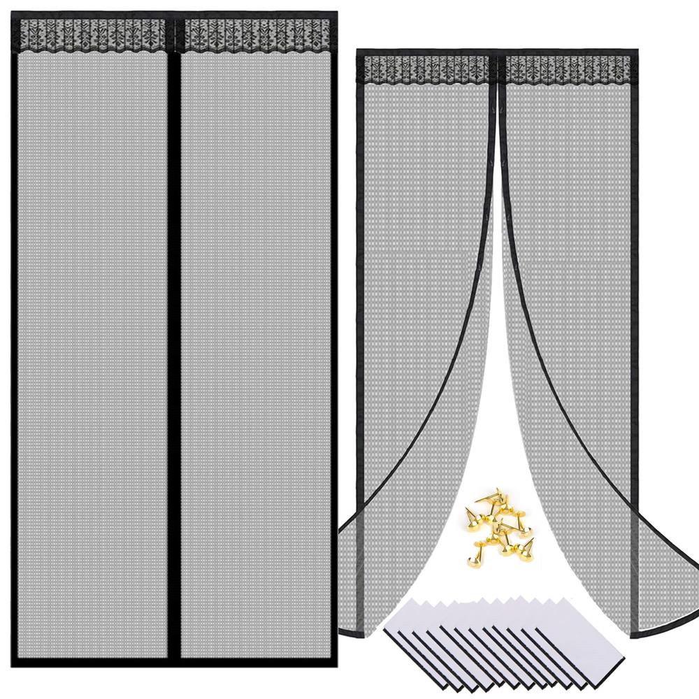 Plasa anti-insecte, cu inchidere magnetica, latime 100cm, inaltime 210cm, negru