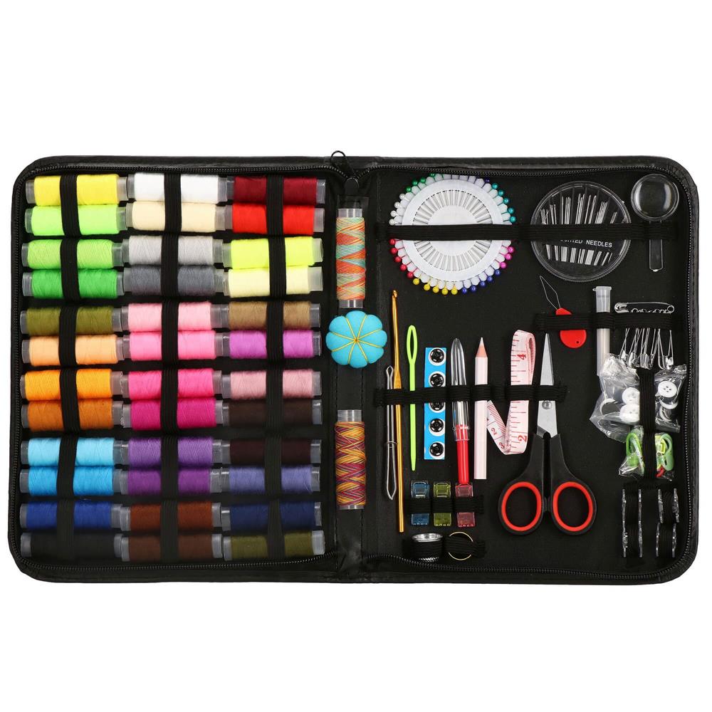 Set articole de cusut cu geanta de depozitare, 183 piese