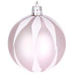 Set globuri si decoratiuni de Craciun, 77 piese, diverse dimensiuni, roz