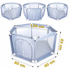 Tarc loc de joaca pentru copii sau bebe, material textil, rosu, 130x60cm